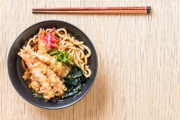 udon ramen лапша с креветками tempura