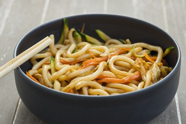 Udon style noodle bowl