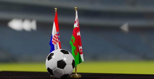 UEFA 2024 Soccer Croatia vs Wales European Championship Qualification Croatia and Wales