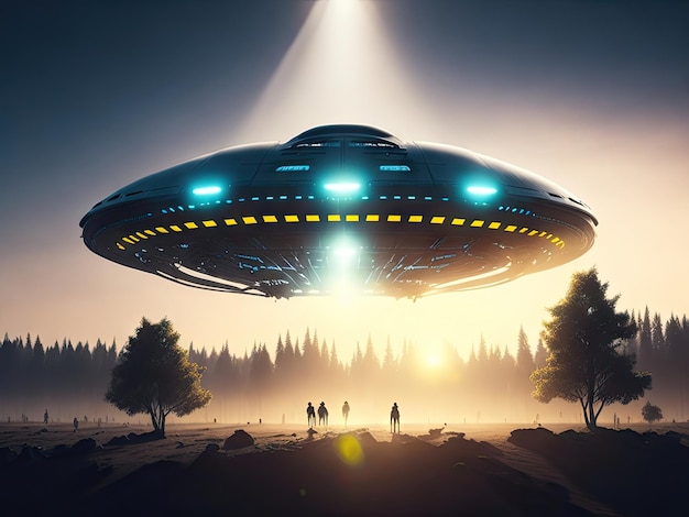 UFO alien abduction ai generative