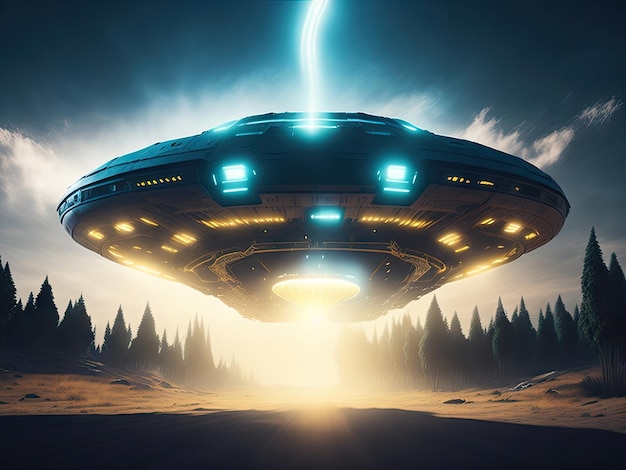 UFO alien abduction ai generative