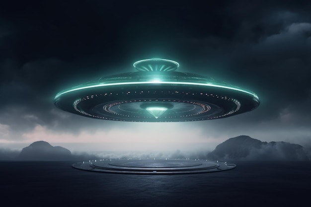 Ufo 데이 우주선 Ai 생성