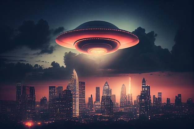 Ufo over citygeneratieve ai