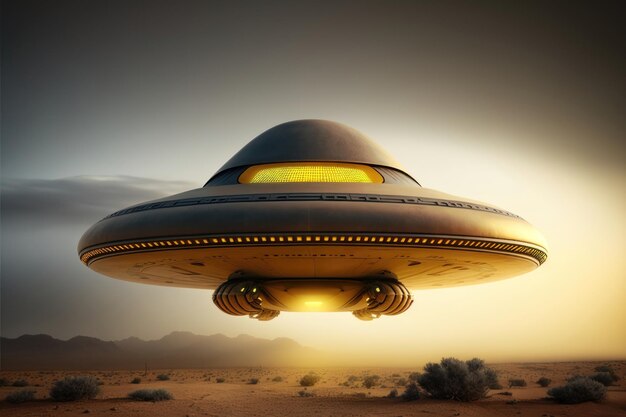 UFO unidentified flying object AI generated