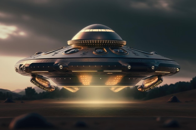 UFO 미확인 비행물체 AI 생성