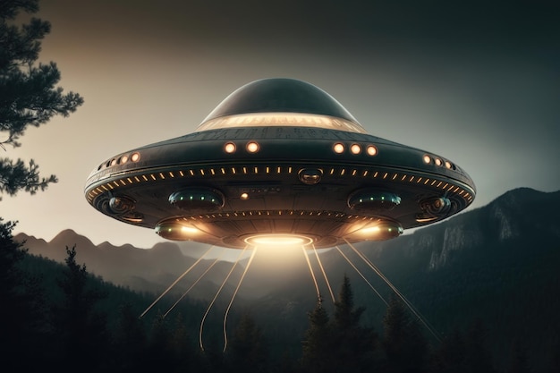 UFO 未確認飛行物体 AI生成