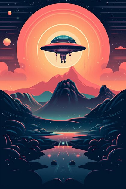 Premium AI Image | ufo for wallpapers