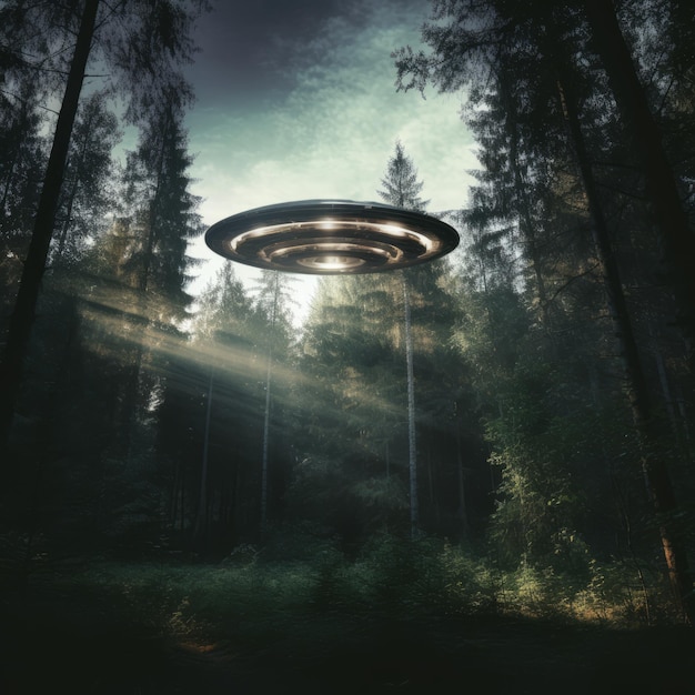 a ufo in the woods