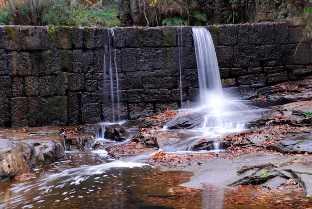 Uguna waterfall in the Gorbeia Natural Park. Basque Country. Spain