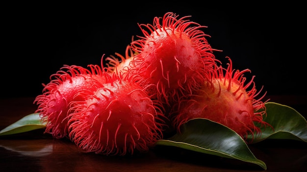 Foto uhd-behang van rambutan-trofische vruchten