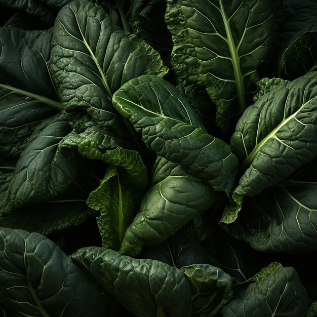 Foto uhd cinematic natural color wallpaper collard greens elegance