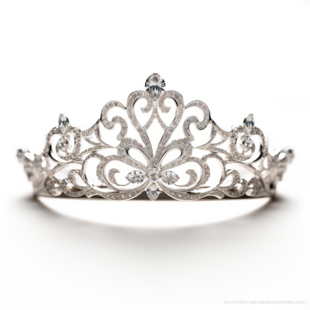 Uitgebreide filigraan-tiara geïnspireerd door de winnaar van de Burggraaf-wedstrijd