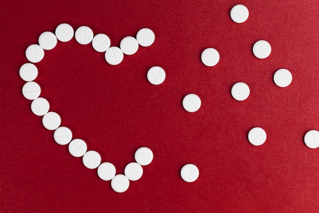 Uitgepakte nieuwe ronde medicijnen voor de behandeling van het hart, medicijnen in de vorm van pillen voor de behandeling van hartziekten