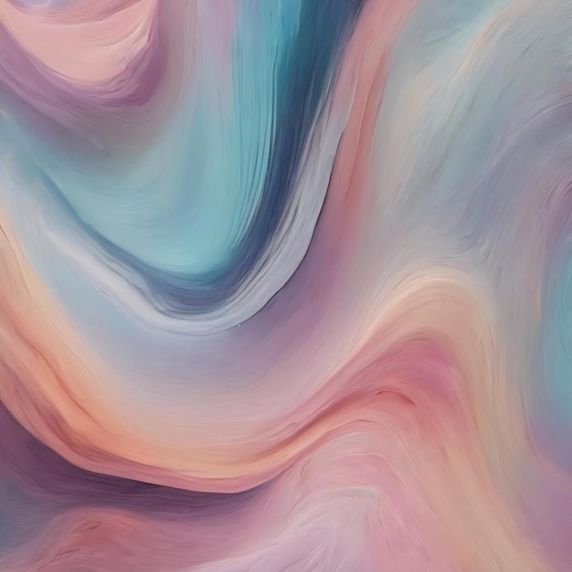 Uitgestrekte abstracte behang in zachte pastelle nuances