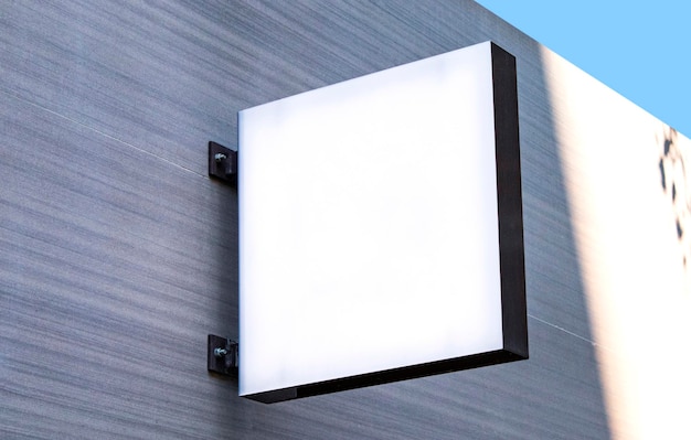 Uithangbord billboard mockup en sjabloon leeg frame voor logo presentatie grafisch ontwerp