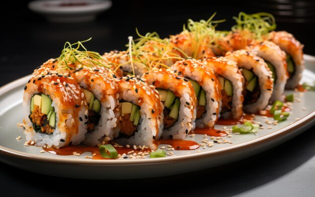 Uitstekend Sushi Icon op witte achtergrond