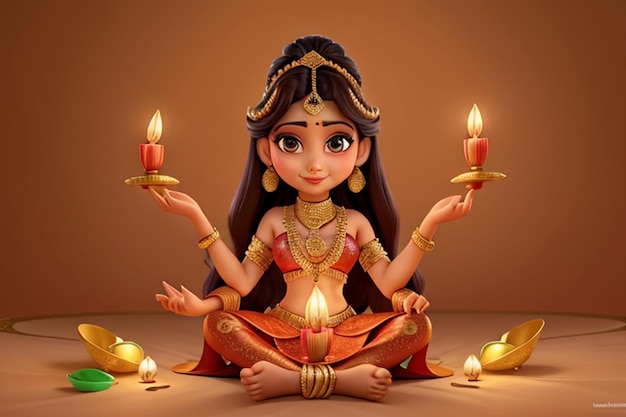 Uitstekende en exotische Diwali-ontwerpen vol licht en kleur met mandala