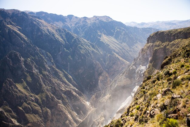 Uitzicht op Colca Canyon in Peru