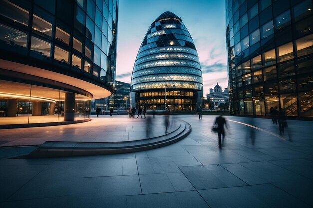 Uitzicht op de architectuur van gebouwen in de stad Londen