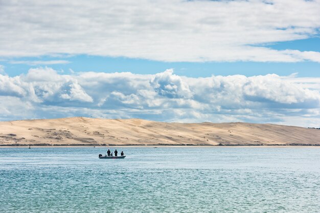 Uitzicht op de baai van Arcachon en de Duna van Pyla, Aquitaine, Frankrijk