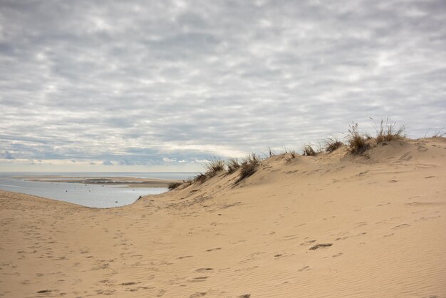 Uitzicht op de baai van Arcachon en de Duna van Pyla, Aquitaine, Frankrijk