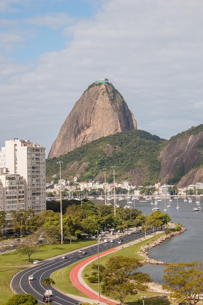 Uitzicht op de baai van Botafogo in Rio de Janeiro