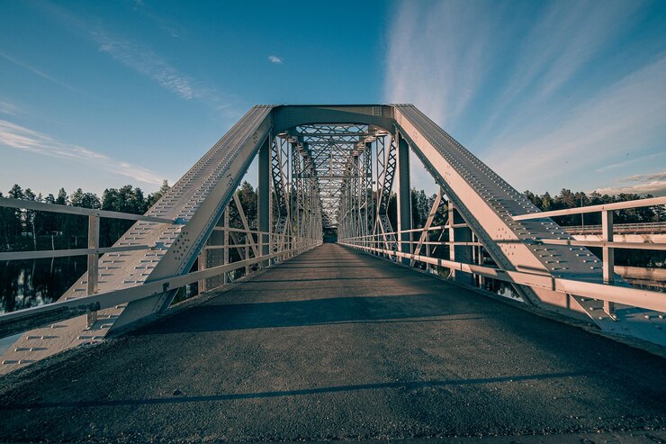 Foto uitzicht op de brug