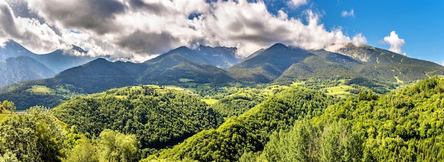 Uitzicht op de Catalaanse Pyreneeën, een natuurpark in Frankrijk