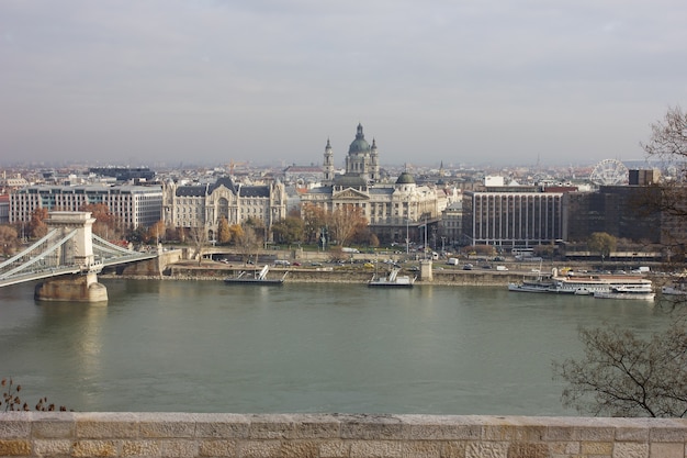 Uitzicht op de Donau, Budapesht, Hongarije