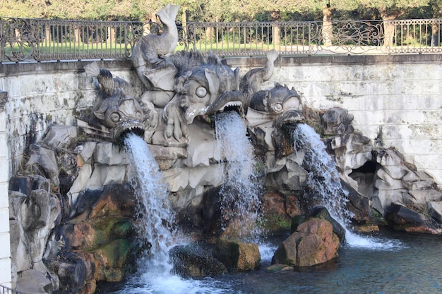 Uitzicht op de fontein