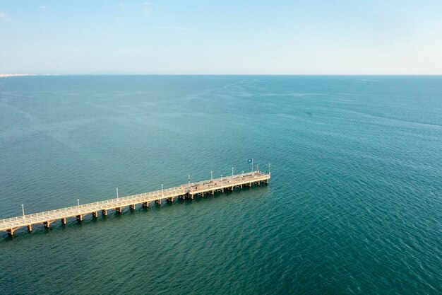 Uitzicht op de Forte Dei Marmi-pier in Versilia