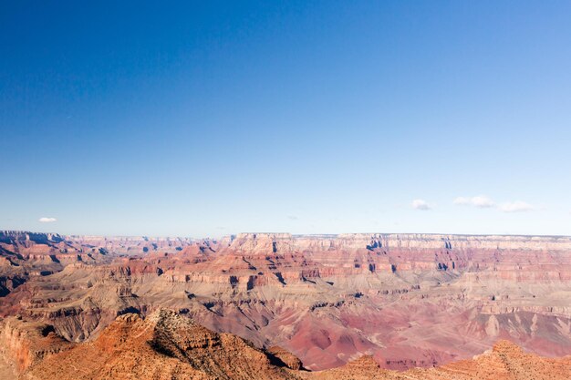 Uitzicht op de Grand Canyon vanaf South Rim in de winter.