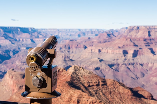 Uitzicht op de Grand Canyon vanaf South Rim in de winter.