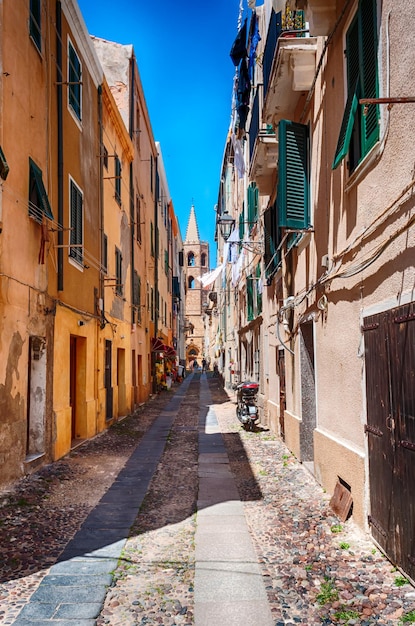 Uitzicht op de kathedraal van de onbevlekte Santa Maria in Alghero