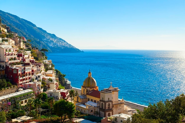 Uitzicht op de kust van Positano