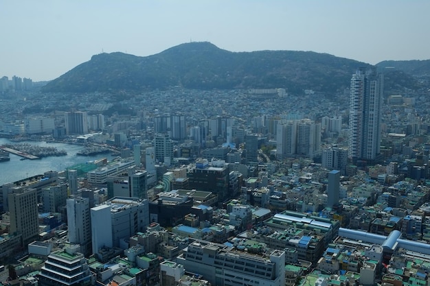 Uitzicht op de lucht van de stad in SeoulKorea