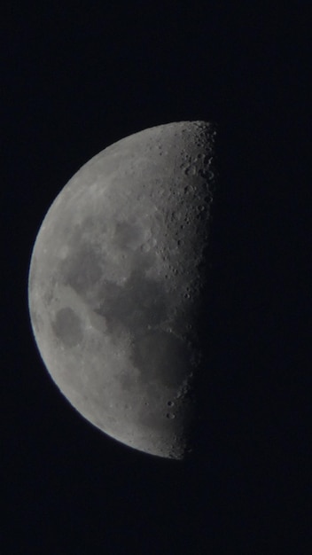 Foto uitzicht op de maan's nachts