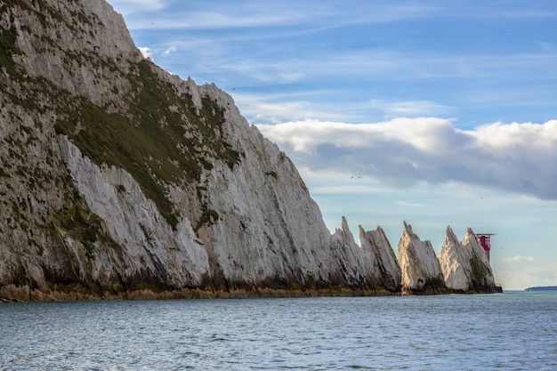 Uitzicht op de naalden Isle of Wight