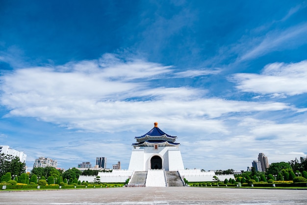 Uitzicht op de Nationale Chiang Kai-shek Herdenkingshal, Taipei, Taiwan.
