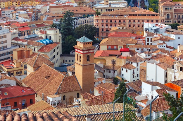 Uitzicht op de oude stad Granada Andalusië Spanje