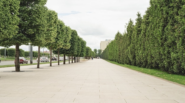 Uitzicht op de prachtige greemstraat in de stad