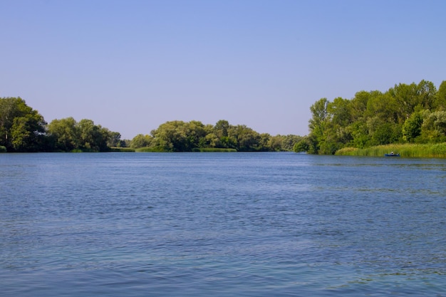 Uitzicht op de rivier de Dnjepr