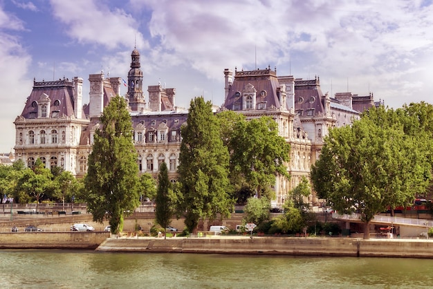 Uitzicht op de rivier de Seine en de mooiste steden ter wereld Paris Hotel de la Villa France