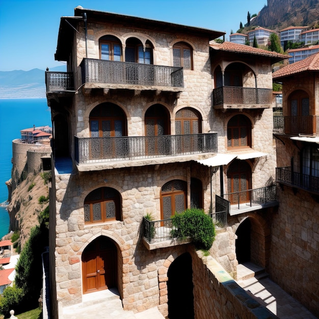 uitzicht op de stad barcelonaview van de stad barcelona uitzicht op het prachtige stadje van de mediterrane