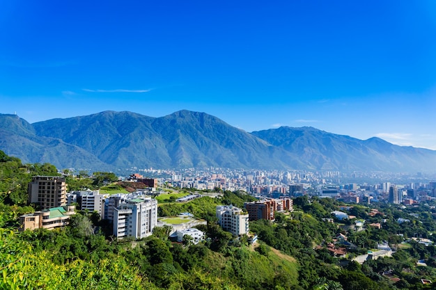 uitzicht op de stad Caracas in Venezuela