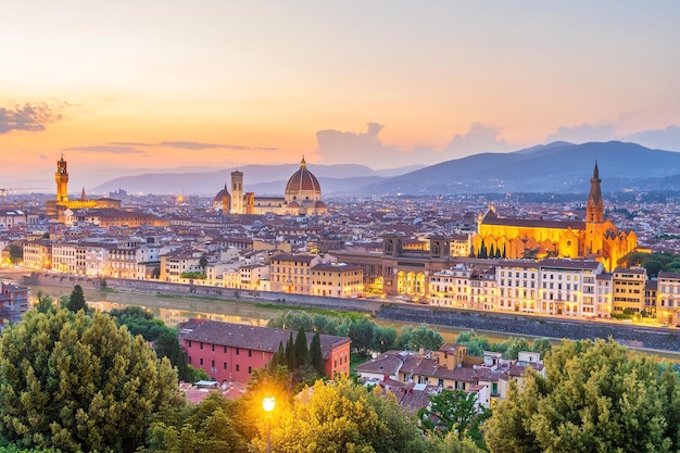 Uitzicht op de stad Florence stadsbeeld van Italië