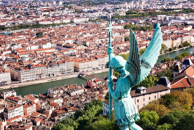 Uitzicht op de stad Lyon