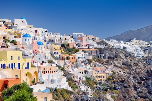 Uitzicht op de stad Oia Santorini Griekenland