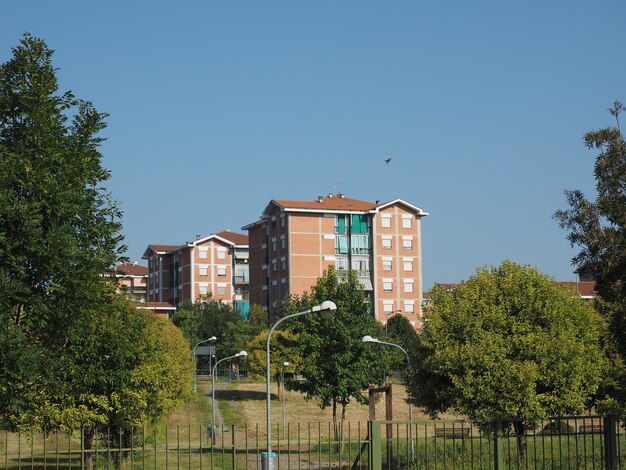 Uitzicht op de stad Settimo Torinese