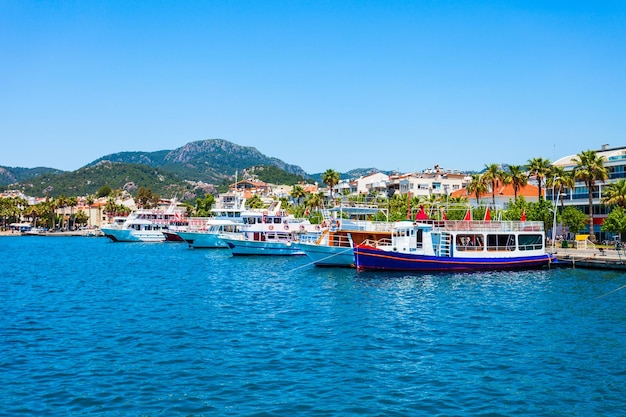 Uitzicht op de stad van Marmaris in Turkije